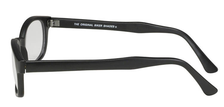 okulary motocyklowe X-KD's MATTE BLACK/CLEAR LENS