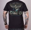 short sleeve T-Shirt BLACK HEART Blue Chopper