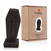 candle CANDELLANA Coffin With Cross Black Matt