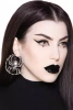 earrings KILLSTAR Deadly Hoop Black