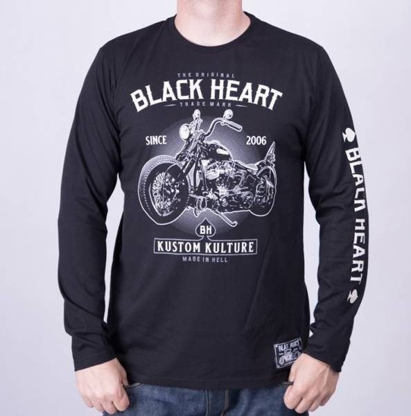 koszulka długi rękaw BLACK HEART Motorcycle