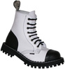 combat boots STEEL 113-114/O/FULL WHITE/ENDS BLACK