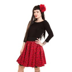 skirt Poizen Industries Swing Heart Leo Red