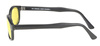 okulary motocyklowe KD's MATTE BLACK/YELLOW LENS