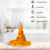 candle CANDELLANA Halloween Witch Hat Orange