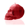 świeca CANDELLANA Skull Low-Poly Red Small