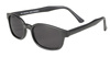motorcycle sunglasses X-KD's MATTE BLACK/DARK GREY LENS