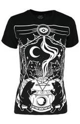 short sleeve T-Shirt RESTYLE CAT SABBATH