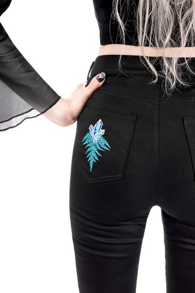 spodnie dzwony RESTYLE Enchanted Forest