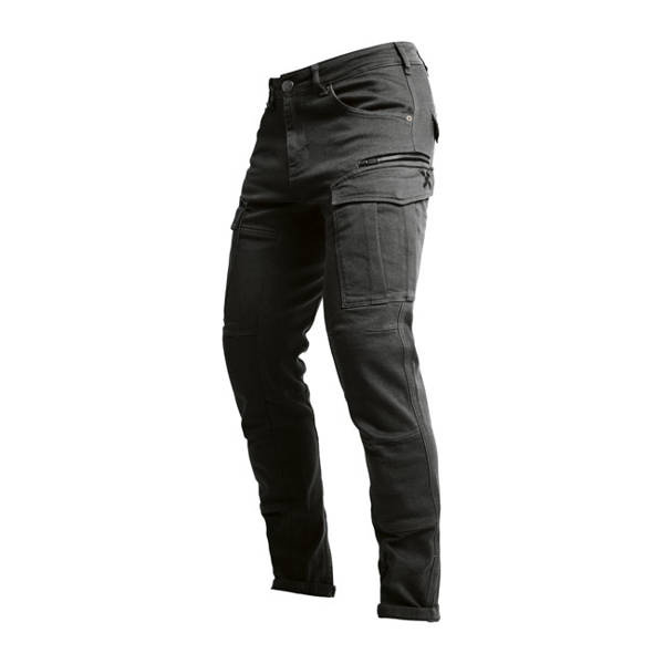 motorcycle trousers JOHN DOE XTM® Defender Mono Black UNISEX