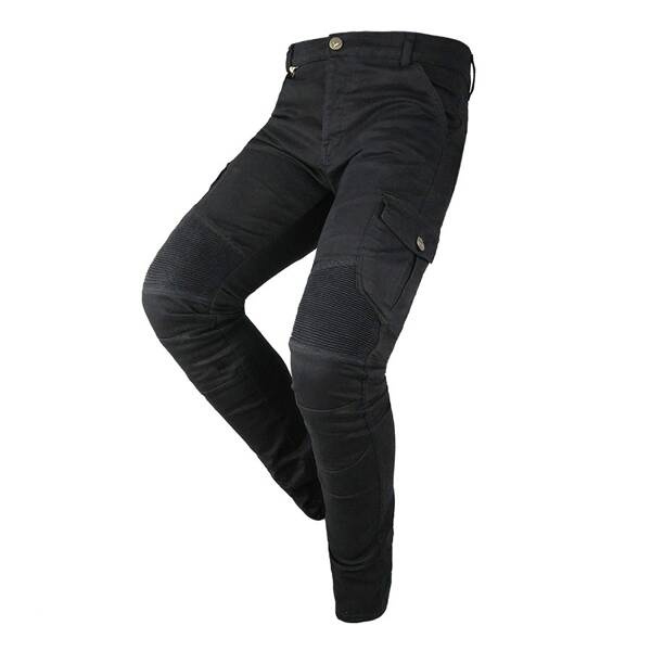 motorcycle trousers BY CITY Mixed Slim III Black