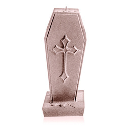 świeca CANDELLANA Coffin With Cross Rose Gold