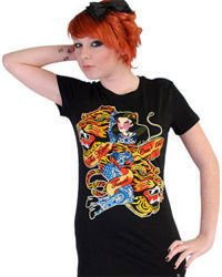 short sleeve T-Shirt DARKSIDE KITTEN TAMED