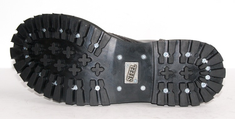 GLANY STEEL FULL CZARNE / BORDO 105/106/O 10 - DZIURKOWE