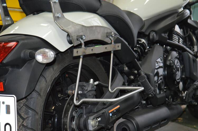saddlebag support rails with props KAWASAKI W 650 S