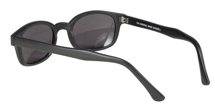 motorcycle sunglasses KD's MATTE BLACK/POLARIZED GREY LENS
