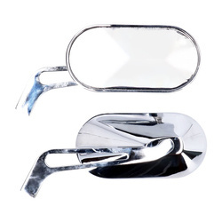 motorcycle mirrors MCS Universal Oval Aluminium Chrome 913602