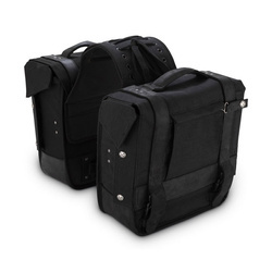 motorcycle saddlebags BURLY Voyager Black 571757