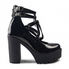buty rockowe ALTERCORE Topaz Vegan Black Patent