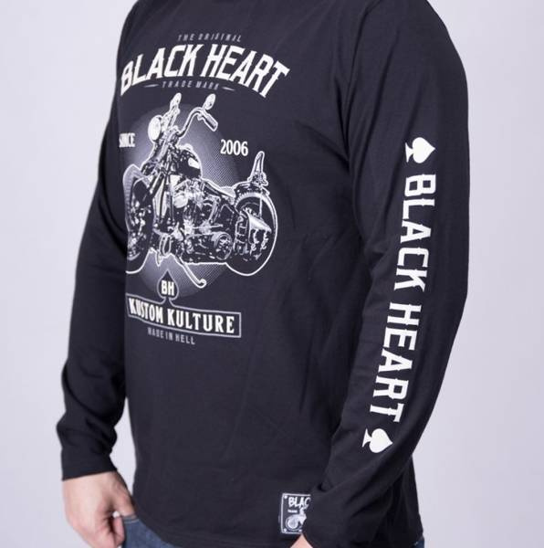koszulka długi rękaw BLACK HEART Motorcycle