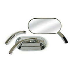 motorcycle mirror left or right MCS HD All Models Custom Oval Chrom 980626