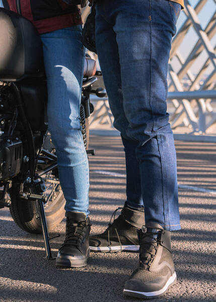 motorcycle trousers BY CITY Bull Jeans Black