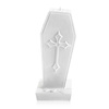 candle CANDELLANA Coffin With Cross White