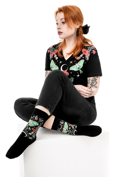 koszulka z krótkim rękawem RESTYLE Autumnal Equinox V-Neck