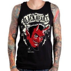 koszulka bez rękawów BLACK HEART Devil White