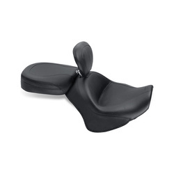 Mustang wide touring vintage seat plain black 8111732