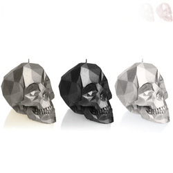 zestaw świec CANDELLANA Skull Low-Poly Small SET 2