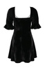 sukienka RESTYLE Black Velvet Sweetheart Dress