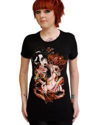 short sleeve T-Shirt DARKSIDE GEISHA FAN
