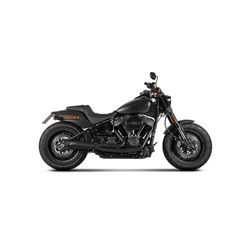 tłumik system 2-1 ZARD HD Softail M8 Short Cone Exhaust System Black 982531