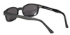 motorcycle sunglasses X-KD's MATTE BLACK/POLARIZED GREY LENS