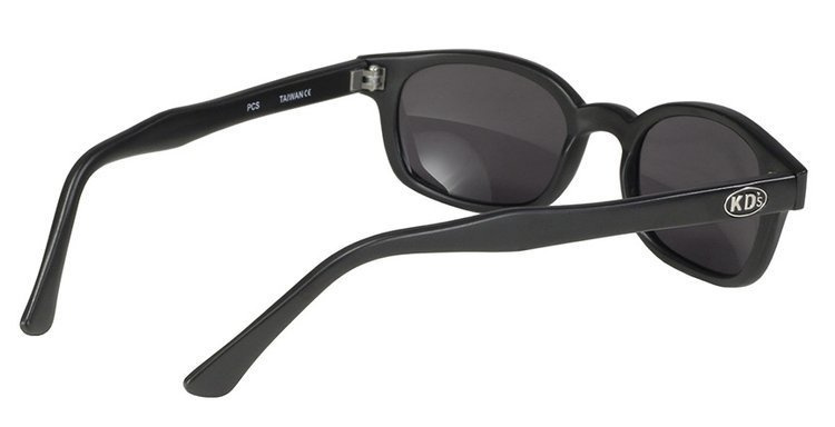 motorcycle sunglasses X-KD's MATTE BLACK/DARK GREY LENS