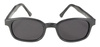 okulary motocyklowe KD's MATTE BLACK/DARK GREY LENS