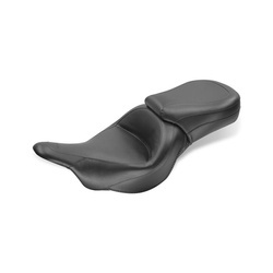 Mustang 1 piece 2-up wide touring vintage seat plain black 8111802