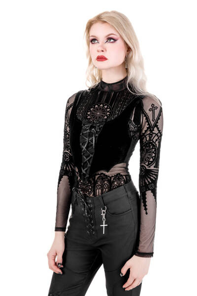 top RESTYLE Batwing LaceUp