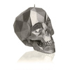 świeca CANDELLANA Skull Low-Poly Brass Small