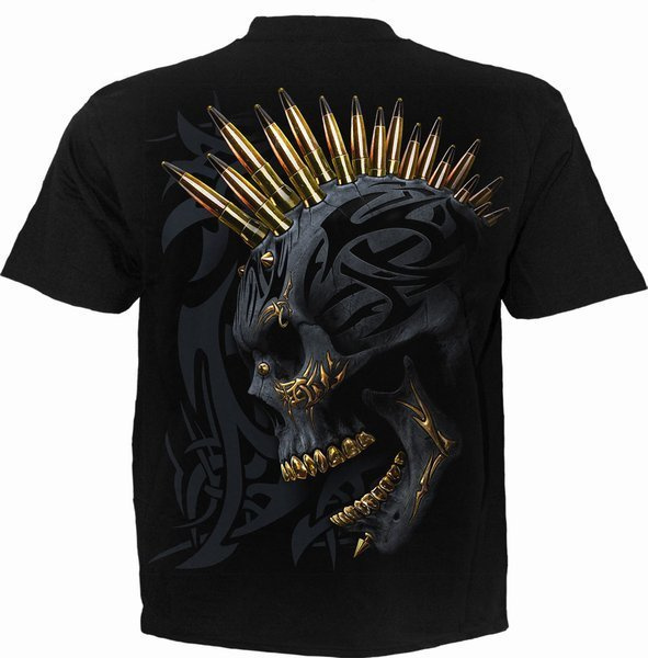 short sleeve T-Shirt SPIRAL Black Gold