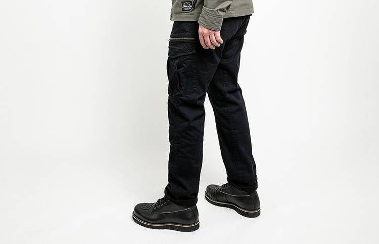 motorcycle trousers JOHN DOE XTM® Stroker Cargo Black UNISEX