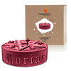 candle CANDELLANA Pentagram Red Metallic