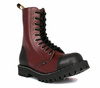 combat boots STEEL 105/106/O FULL BURGUNDY/ENDS BLACK