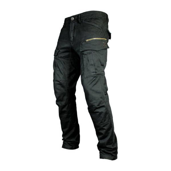motorcycle trousers JOHN DOE XTM® Stroker Cargo Black UNISEX