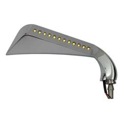 motorcycle mirrors with turn signal MCS Universal California LED Chrome 980603