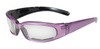 motorcycle sunglasses Chix Rally Clear/Purple