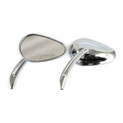 motorcycle mirrors MCS HD All Models Bullet With Sculpted Stem Chrome 980637
