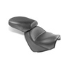 Mustang 2-p wide touring vintage seat plain black 8111855