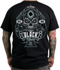 short sleeve T-Shirt BLACK HEART Hot Rod Knuckle
